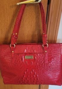 Red Brahmin Red Purse Shoulder Bag Tote